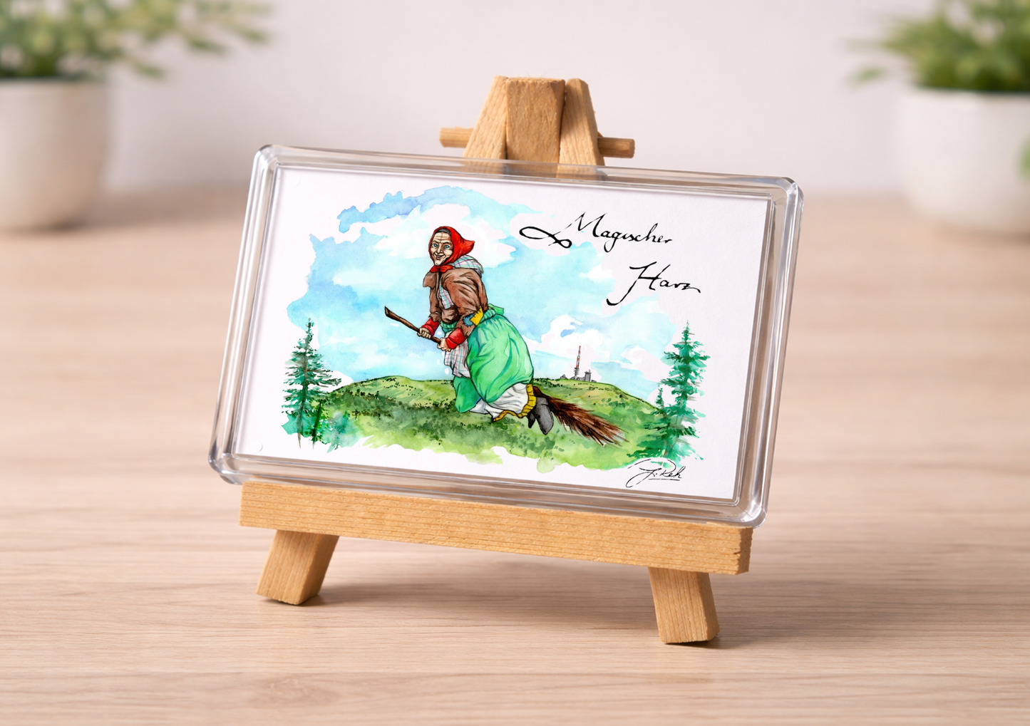 Magnet- Brockenhexe - Mein Shop
