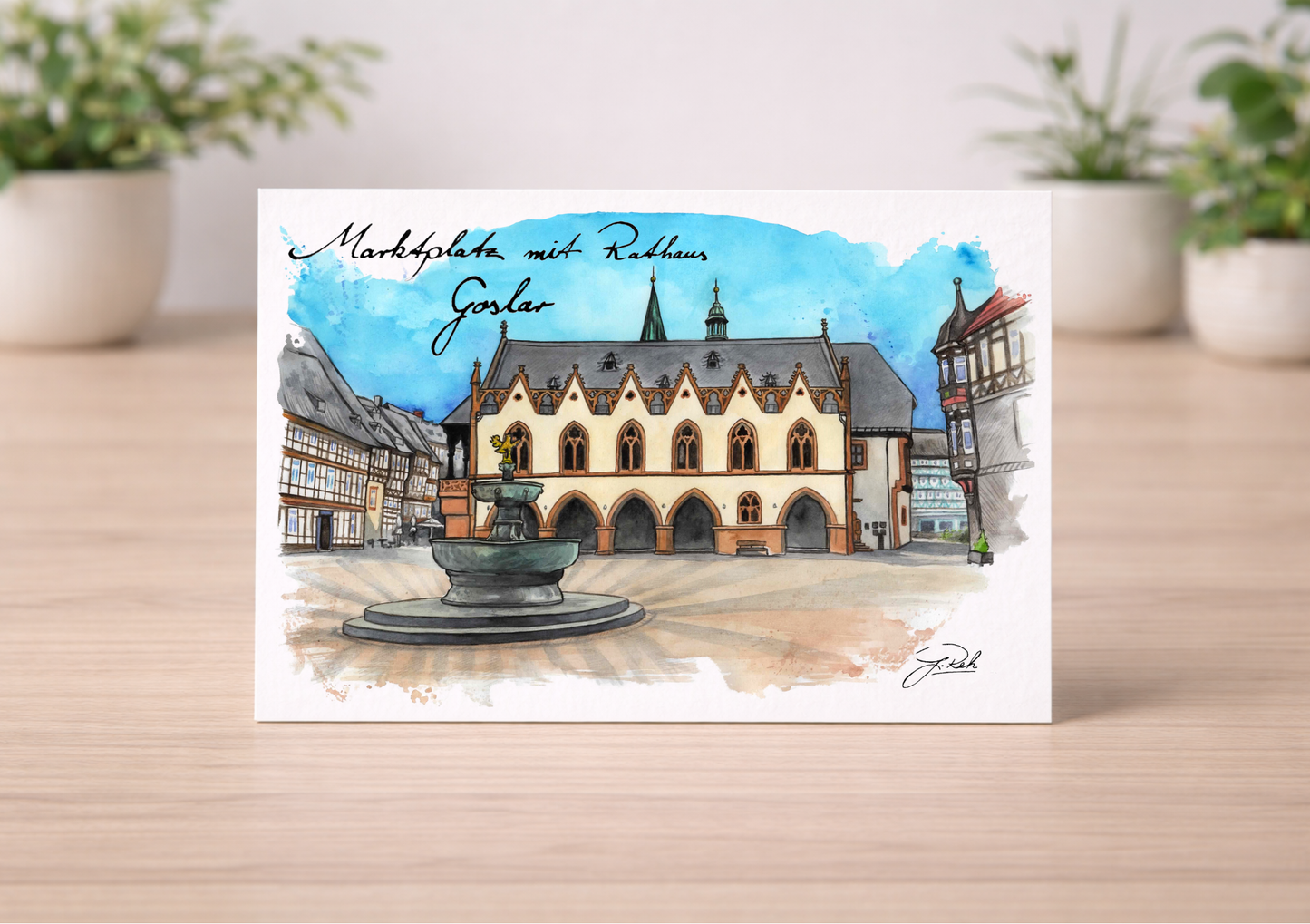 Postkarte - Marktplatz - Mein Shop
