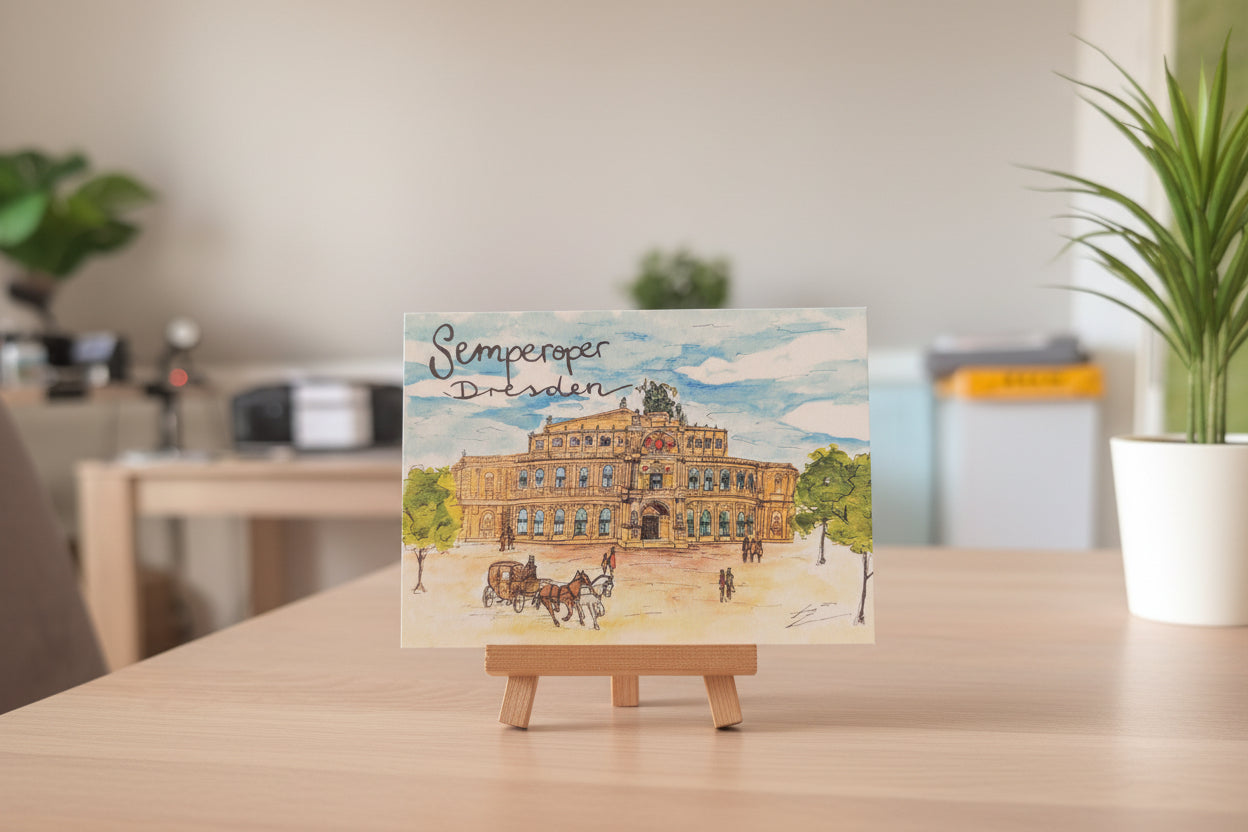 Postkarte - Semperoper Dresden