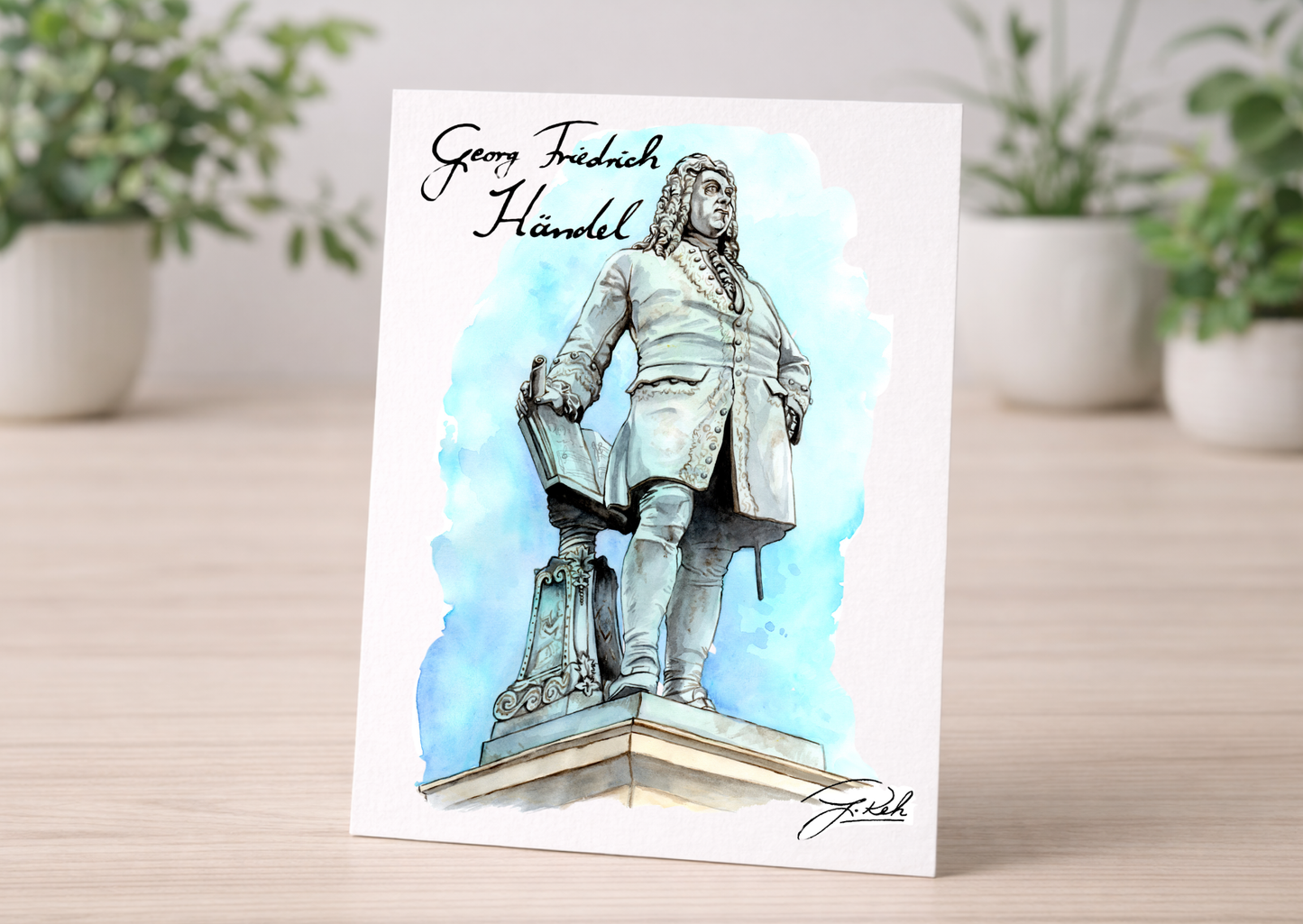 Postkarte -Georg Friedrich Händel