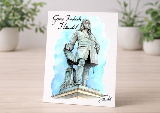 Postkarte -Georg Friedrich Händel