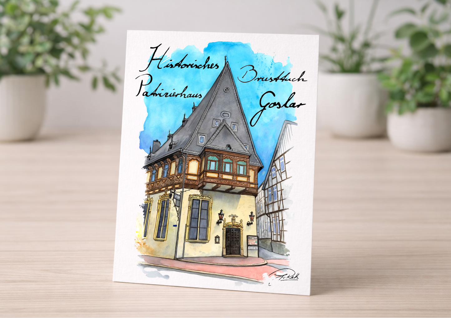 Postkarte - Brusttuch - Mein Shop