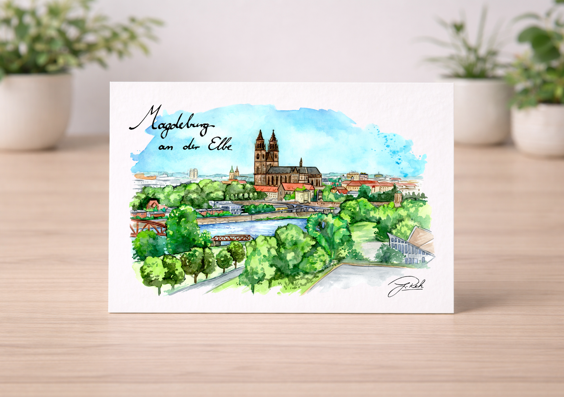 Postkarte - Magdeburg an der Elbe - Mein Shop