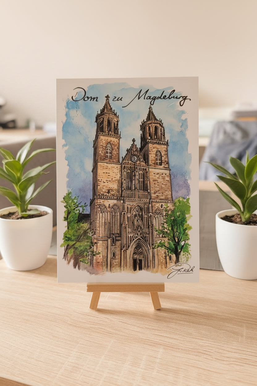 Postkarte Magdeburger Dom
