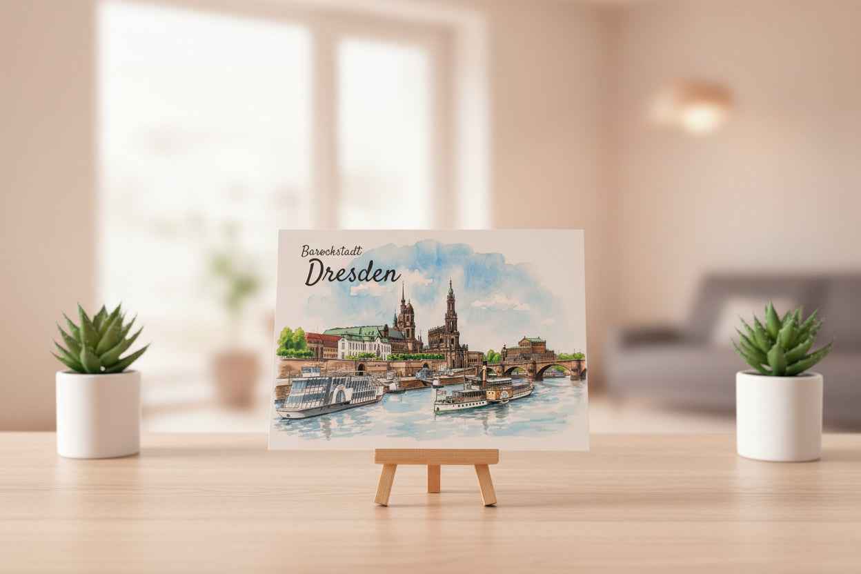 Postkarte - Semperoper Dresden