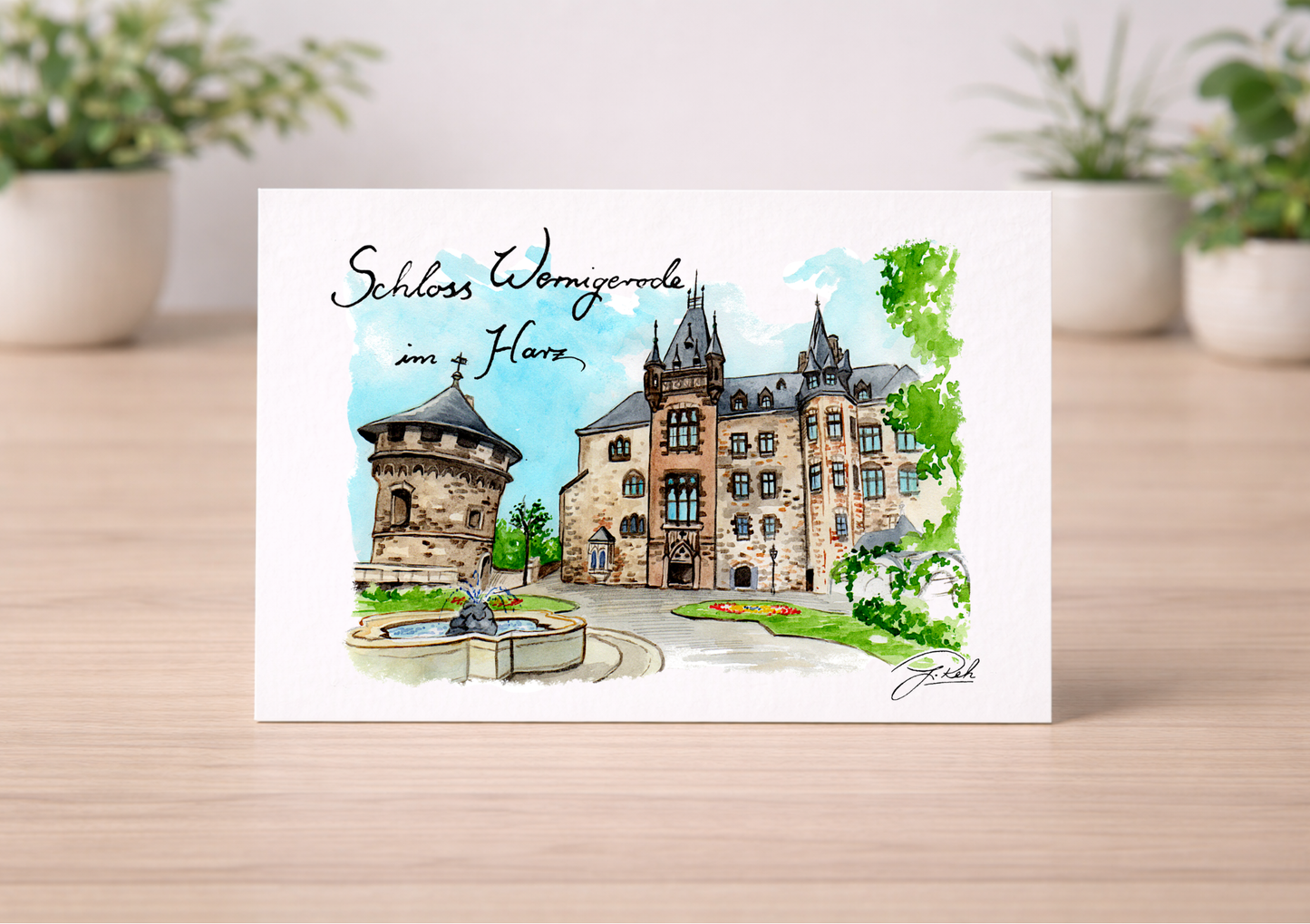 Postkarte - Schloss Wernigerode - Mein Shop