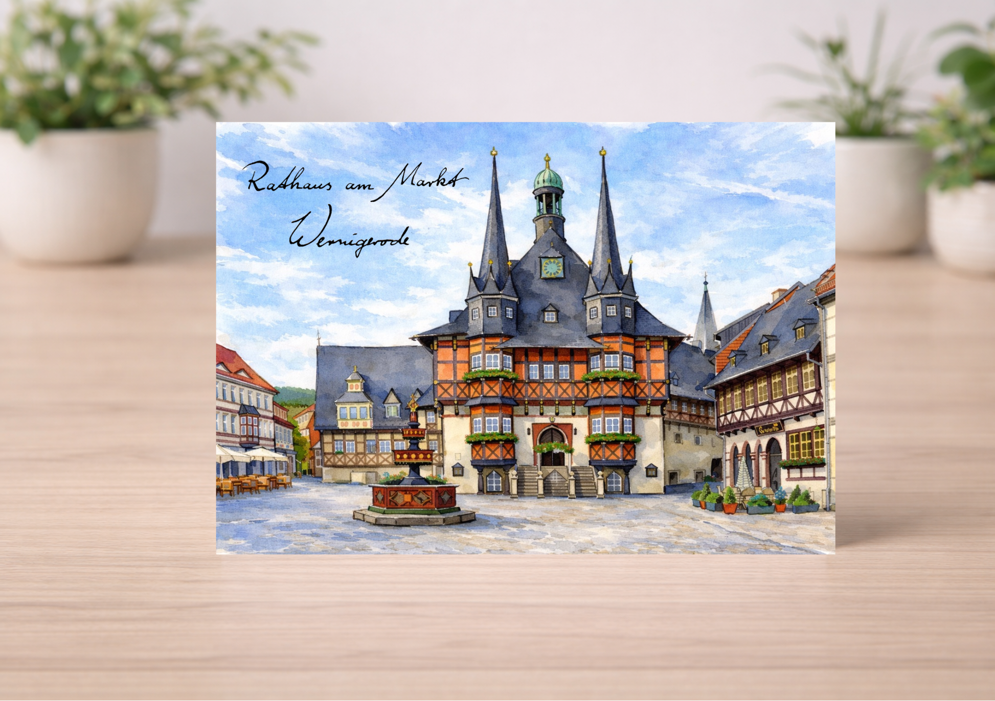 Postkarte - Wernigerode Markt - Mein Shop